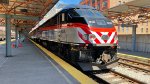 METX 418 pushing Rock Island #622 at LaSalle St.